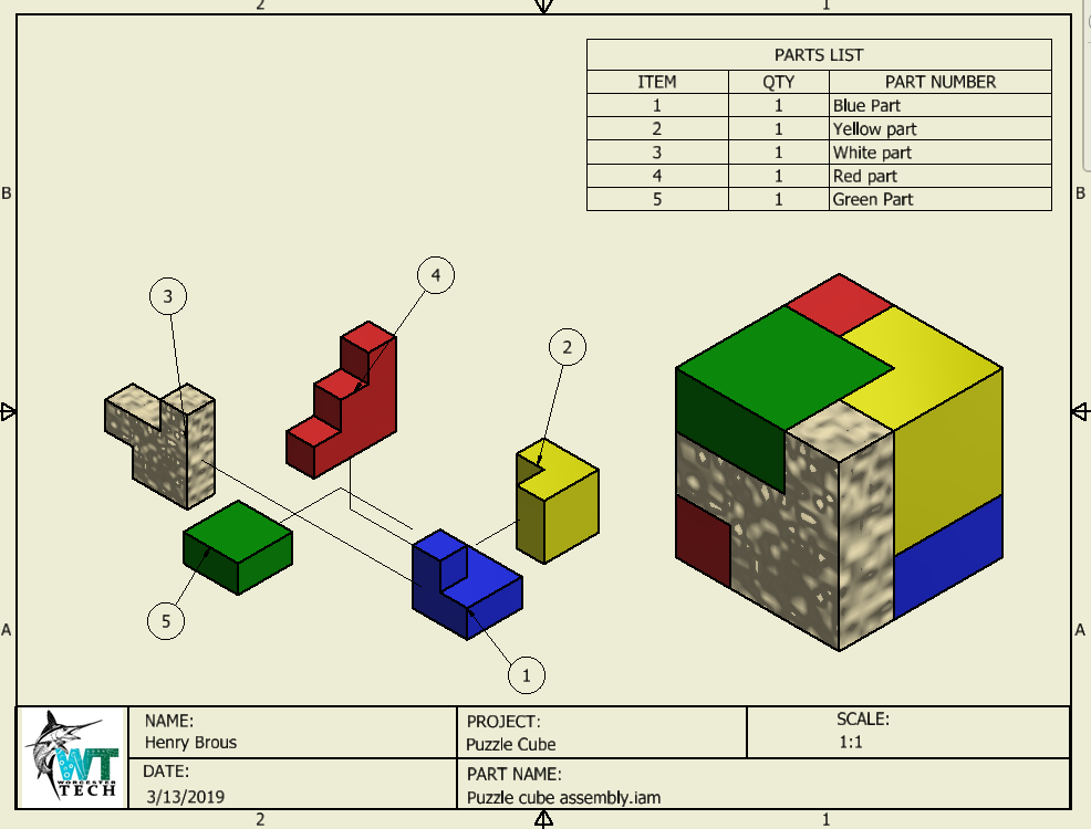 Puzzle Cube - ENGINEERING PORTFOLIO- HENRY